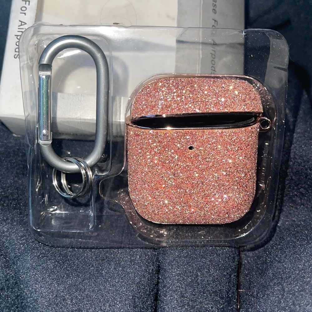 New rose gold glitter AirPod case